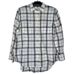 Madewell Plaid Boyfriend Button Down Long Sleeve Shirt XS